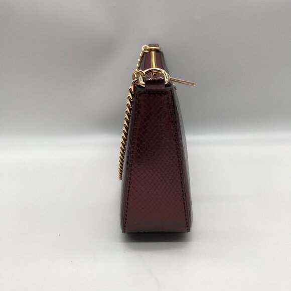 Michael Kors Oxblood Rouge Sombre Leather Shoulder Bag Gift Set - Picture 4 of 12